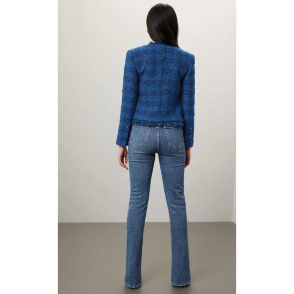 L'agence Blue Tweed Angelina Blazer - Picture 3 of 10